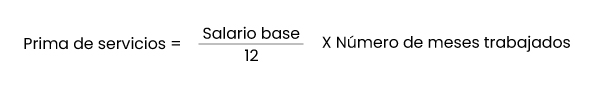 Cómo calcular la prima de servicios